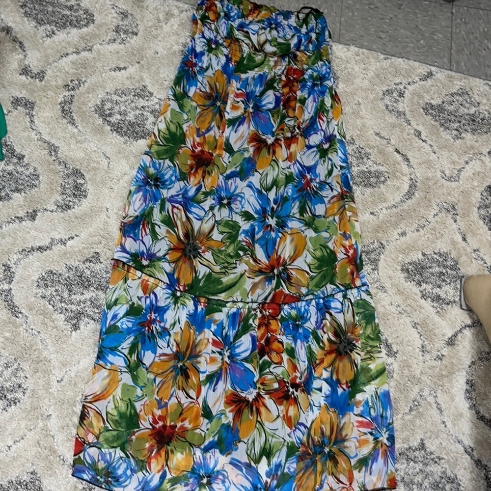Amanda Charles Floral Tiered MIDI/Maxi
